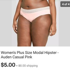 Women plus size modal hipster